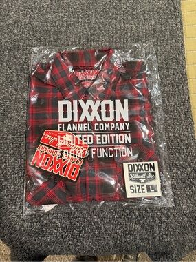 DIXXON Red & Black Plaid Flannel Button-Down Shirt